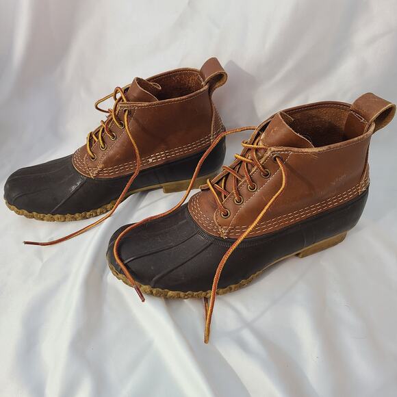 L.L.Bean Bean Boots Original duck boots Mens Size 10 Leather Waterproof - Picture 3 of 10